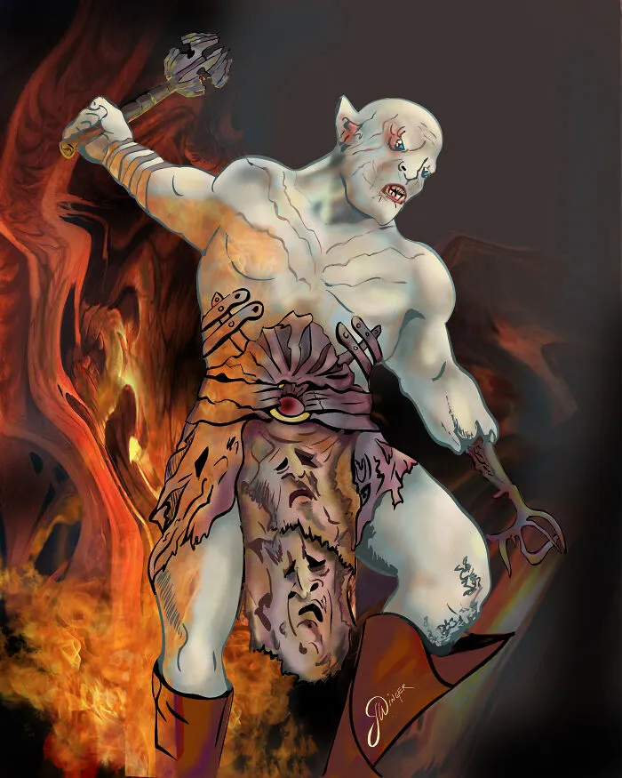 Azog Digital Painting For Poster