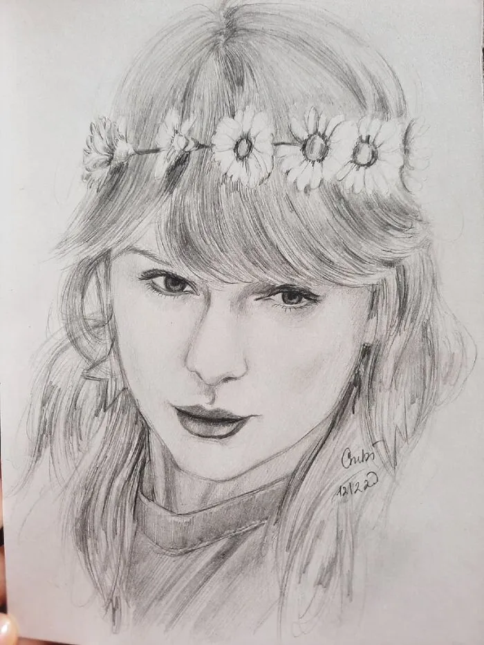 I Draw Portraits Of People Using Pencils And Watercolors, Here Are My Best 70 Works