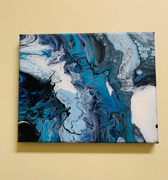 Untitled By Courtney And A Canvas (Acrylic On Canvas)