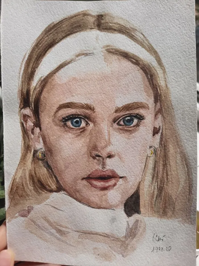 I Draw Portraits Of People Using Pencils And Watercolors, Here Are My Best 70 Works