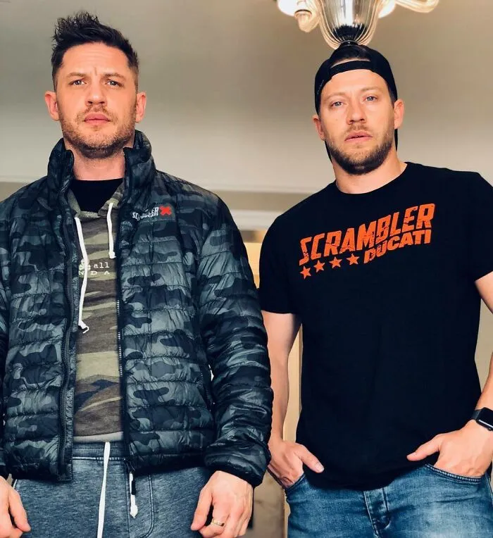 Tom Hardy And His Stunt Double Jake Tomuri