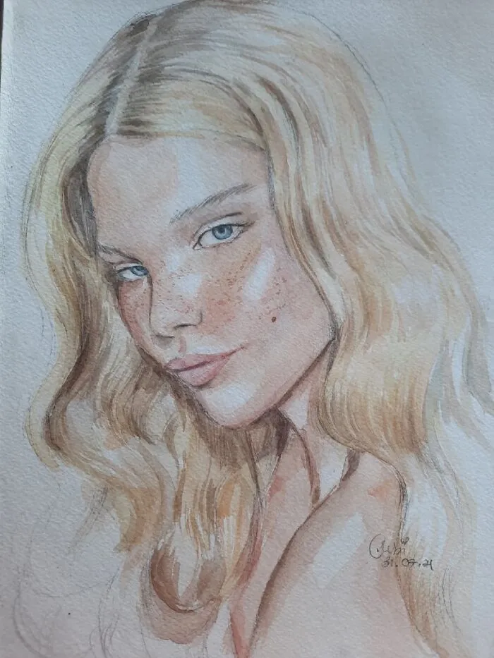 I Draw Portraits Of People Using Pencils And Watercolors, Here Are My Best 70 Works