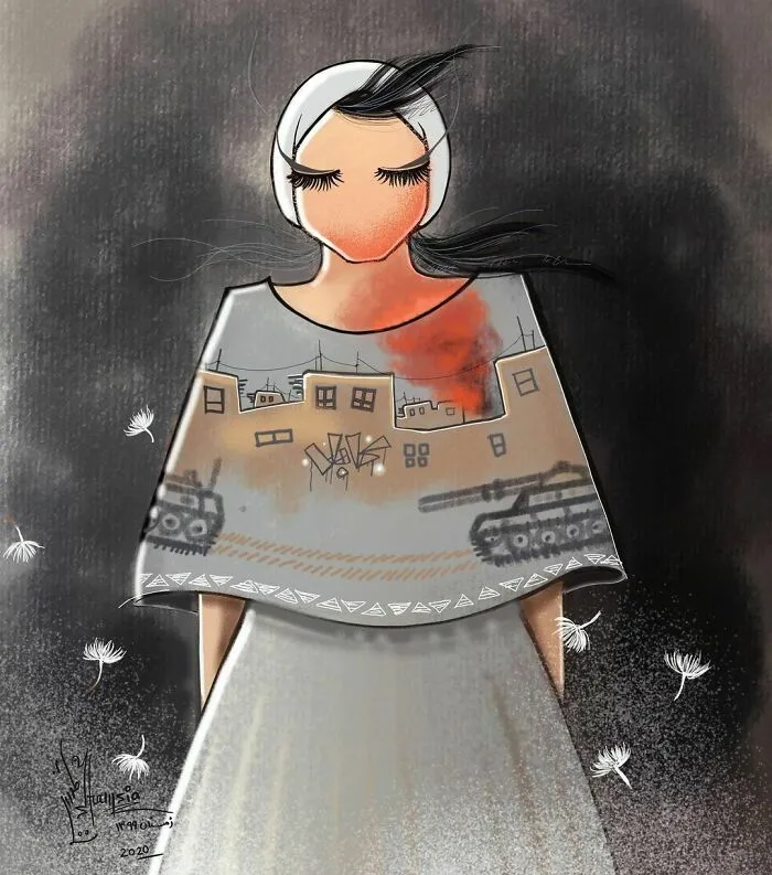 40 Heartbreaking Works By The First Female Afghan Street Artist