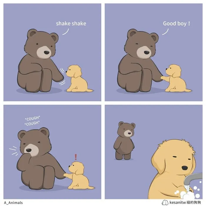40 Funny And Cute Comics That Show What Animals Would Do If They Were Human By Kesanitw