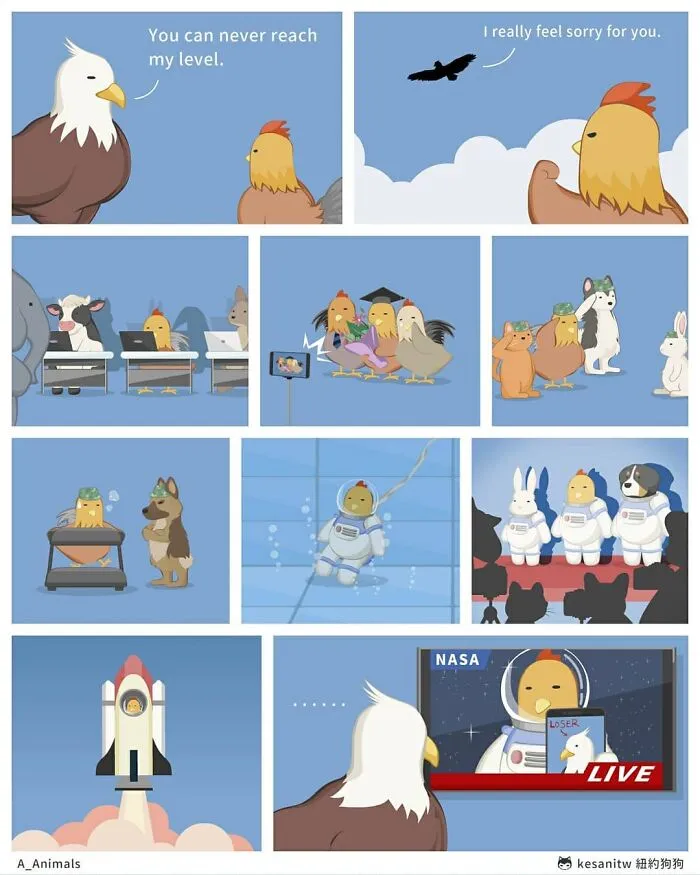 40 Funny And Cute Comics That Show What Animals Would Do If They Were Human By Kesanitw