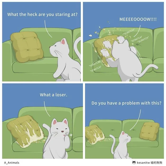 40 Funny And Cute Comics That Show What Animals Would Do If They Were Human By Kesanitw