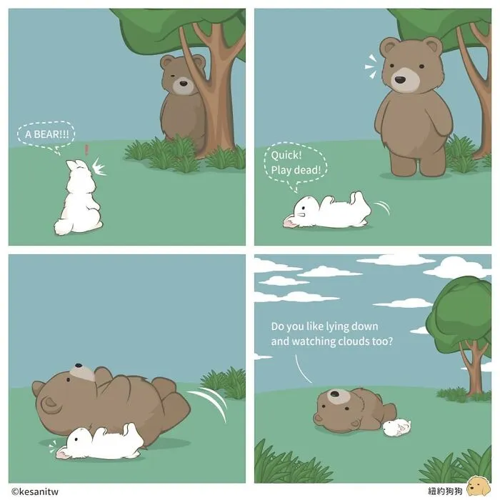 40 Funny And Cute Comics That Show What Animals Would Do If They Were Human By Kesanitw