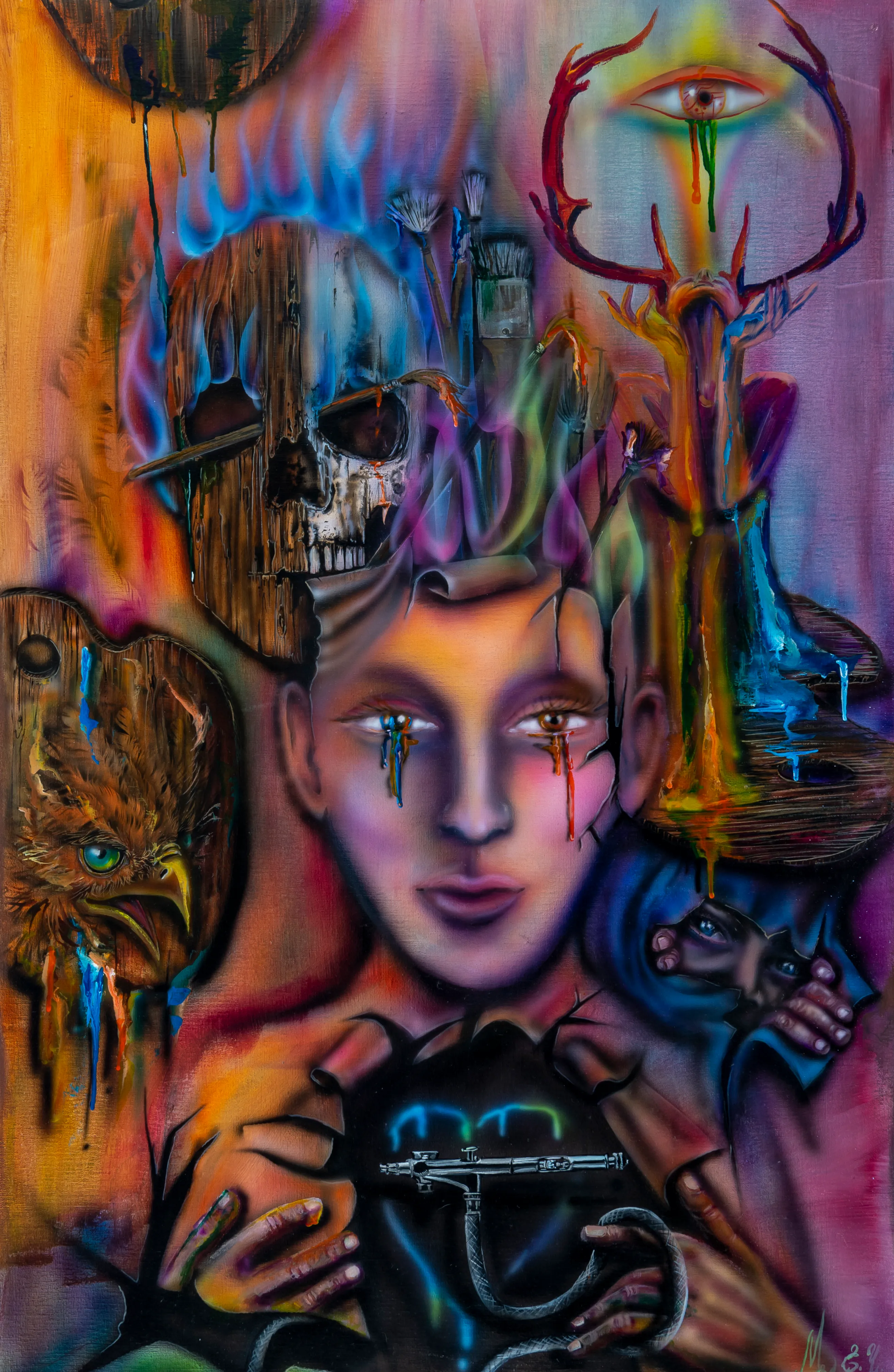Surrealist Paintings Dream Girl