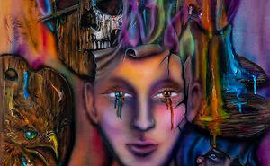 Surrealist Paintings Dream Girl