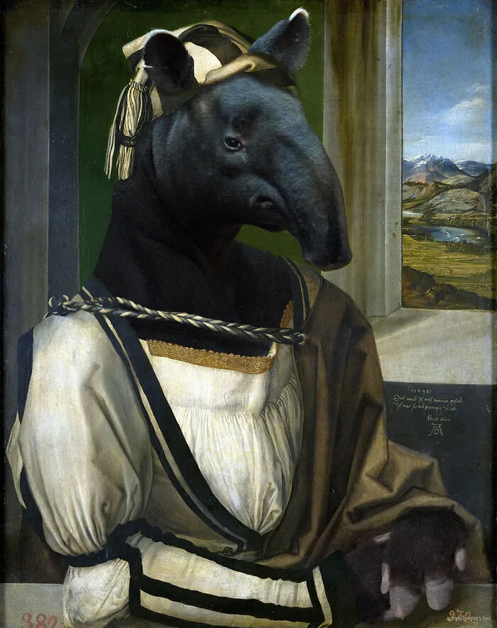 Digital Artists Were Challenged To Put Animals Into Famous Paintings, Here Are The 60 Best Ones
