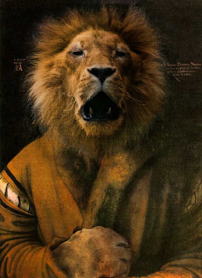Digital Artists Were Challenged To Put Animals Into Famous Paintings, Here Are The 60 Best Ones