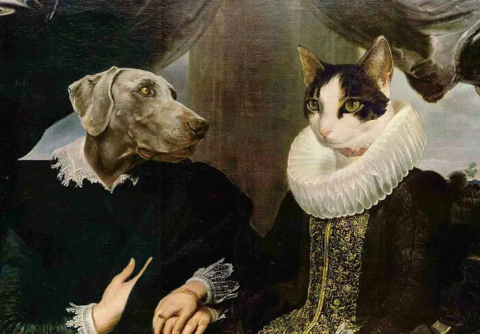 Digital Artists Were Challenged To Put Animals Into Famous Paintings, Here Are The 60 Best Ones