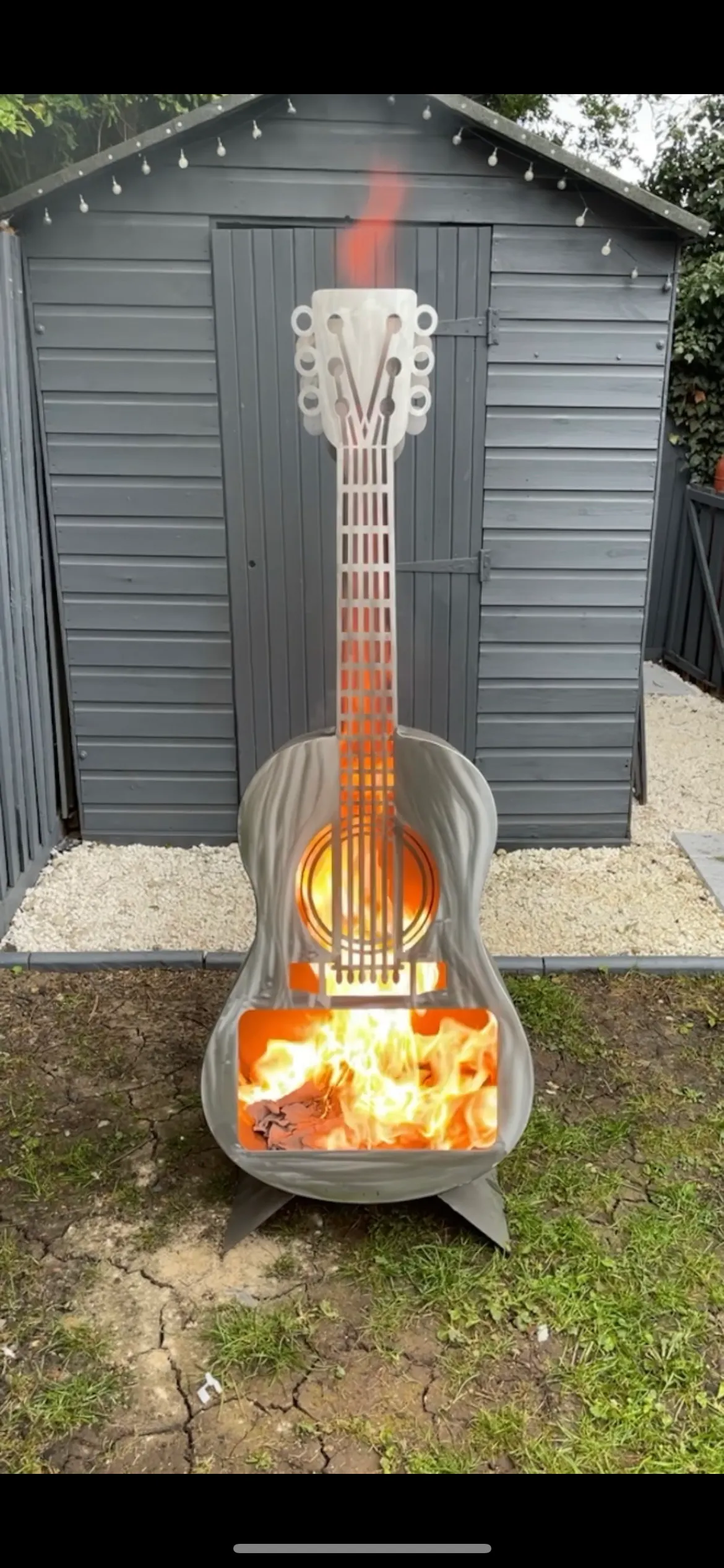 Guitar Log Burner
