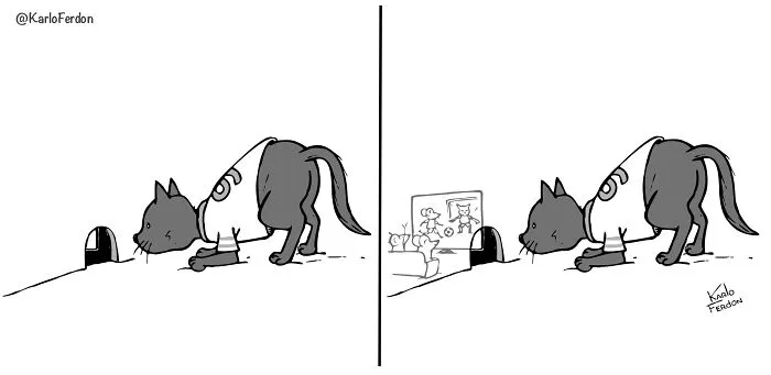 Este artista crea divertidos cómics minimalistas sin diálogo (30 nuevas imágenes)