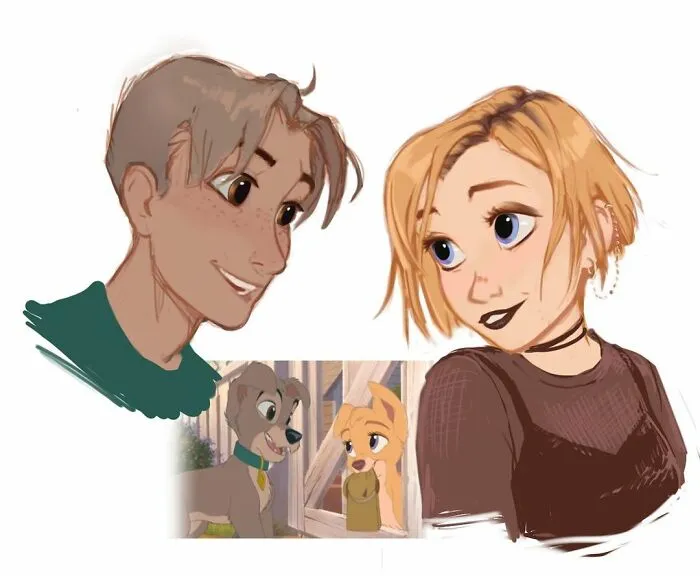 What 24 Animals From Cartoons And Photos Would Look Like As Humans, Illustrated By Shannon Lee