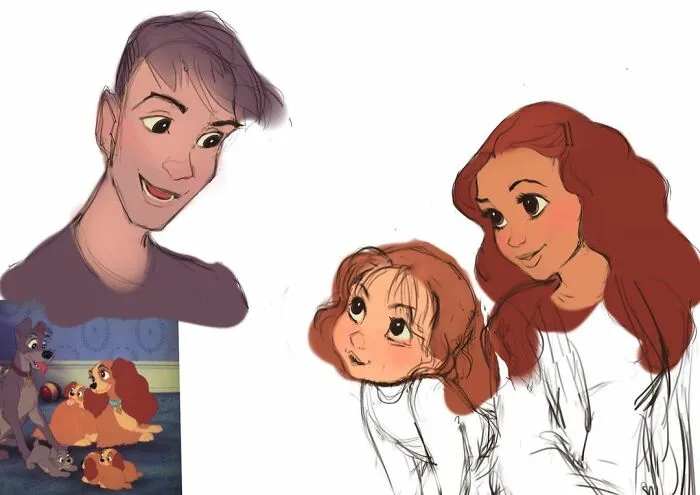 24 Animales de fotos y dibujos animados ilustrados como humanos, por Shannon Lee