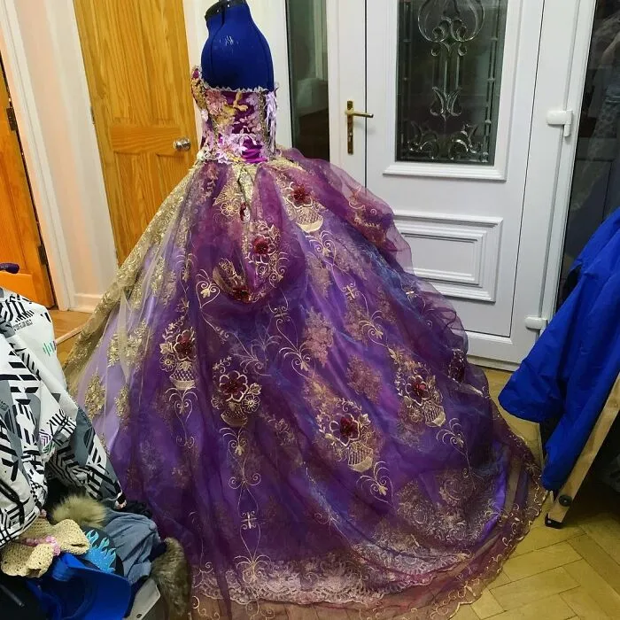 First Draft Of Rapunzel Gown