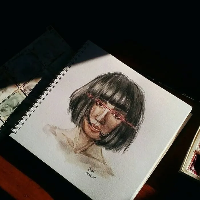 I Draw Portraits Of People Using Pencils And Watercolors, Here Are My Best 70 Works