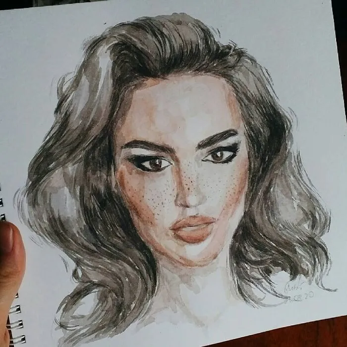 I Draw Portraits Of People Using Pencils And Watercolors, Here Are My Best 70 Works