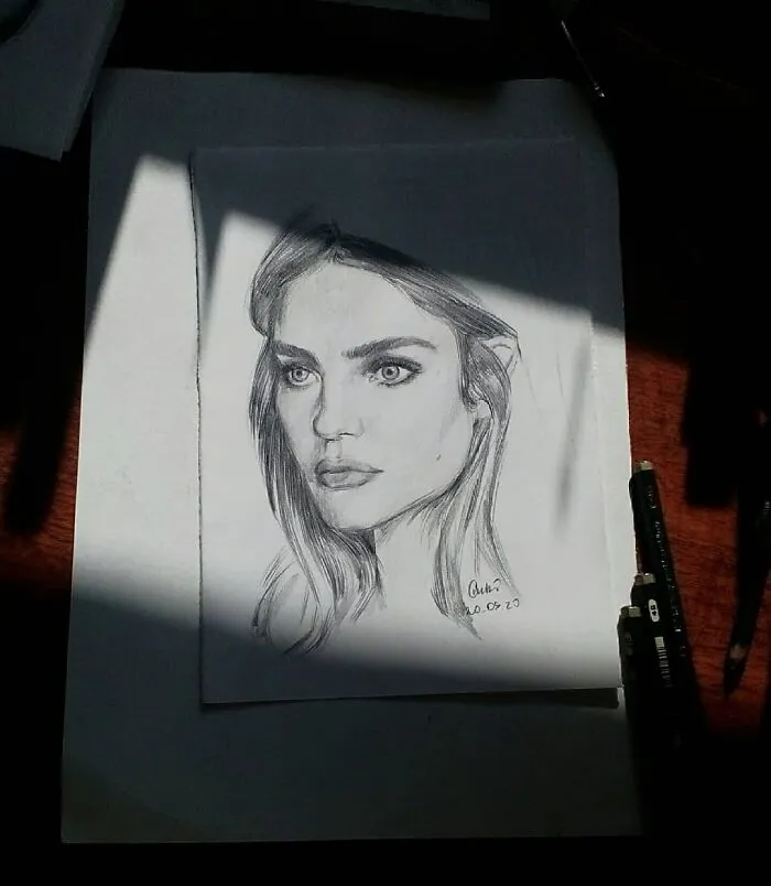 I Draw Portraits Of People Using Pencils And Watercolors, Here Are My Best 70 Works