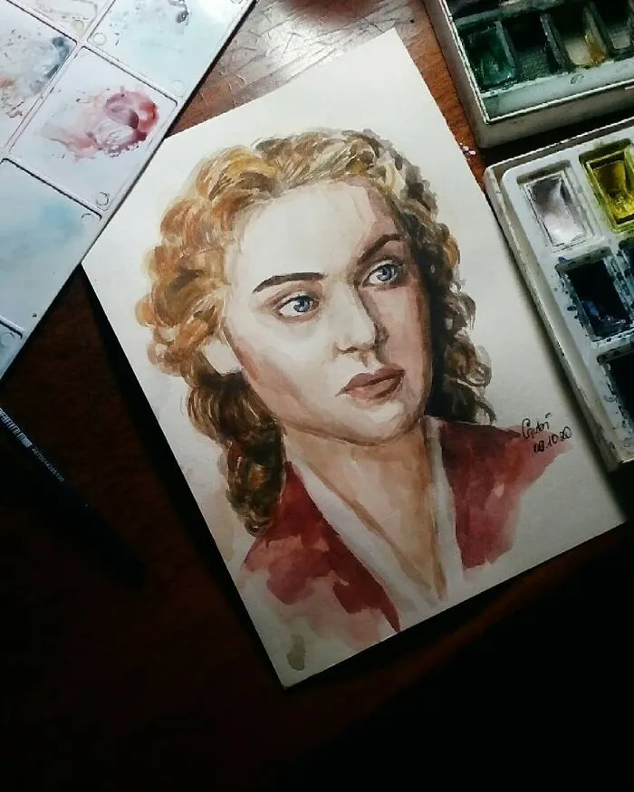 I Draw Portraits Of People Using Pencils And Watercolors, Here Are My Best 70 Works