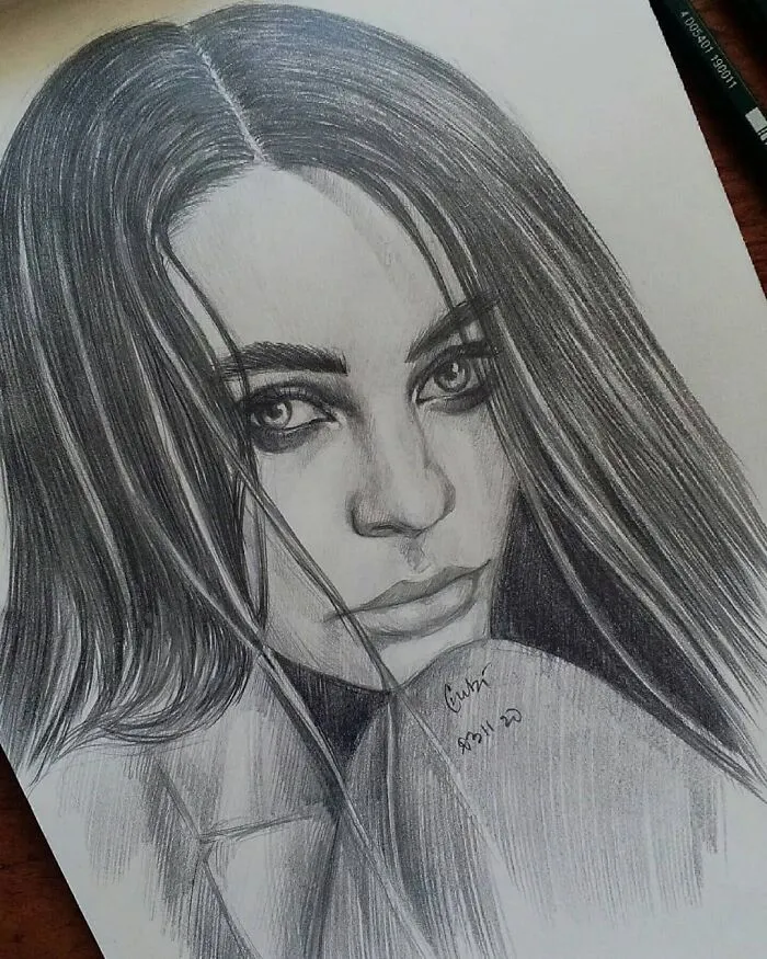I Draw Portraits Of People Using Pencils And Watercolors, Here Are My Best 70 Works