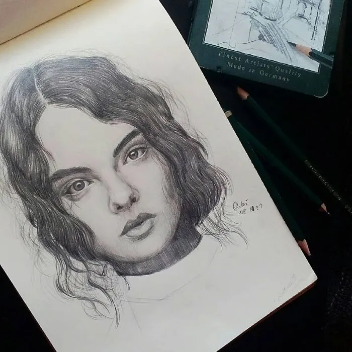 I Draw Portraits Of People Using Pencils And Watercolors, Here Are My Best 70 Works