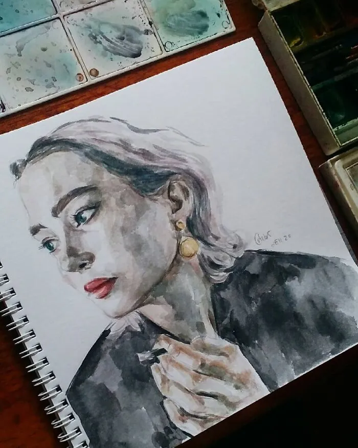 I Draw Portraits Of People Using Pencils And Watercolors, Here Are My Best 70 Works