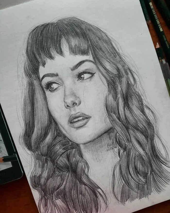 I Draw Portraits Of People Using Pencils And Watercolors, Here Are My Best 70 Works
