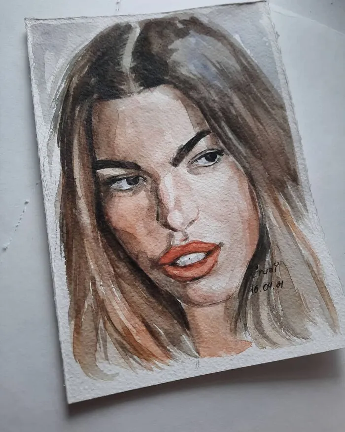 I Draw Portraits Of People Using Pencils And Watercolors, Here Are My Best 70 Works