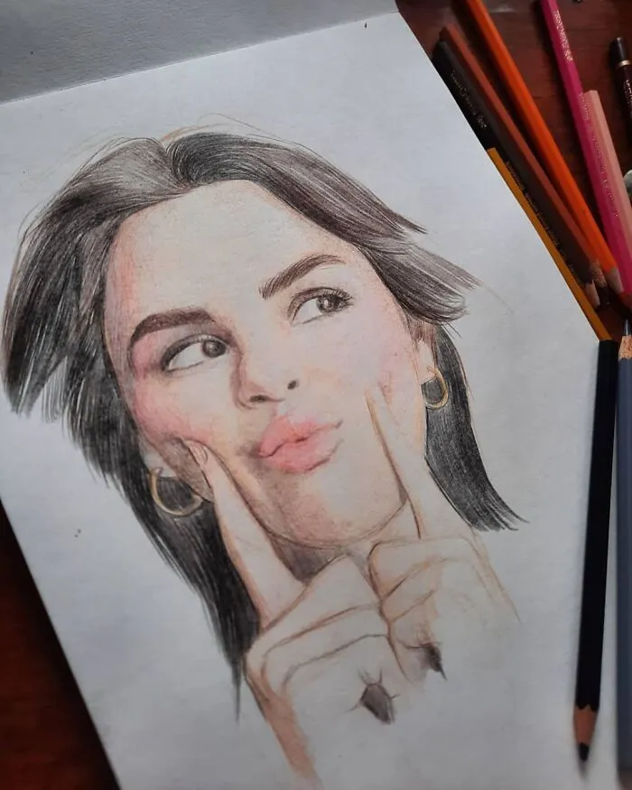 I Draw Portraits Of People Using Pencils And Watercolors, Here Are My Best 70 Works