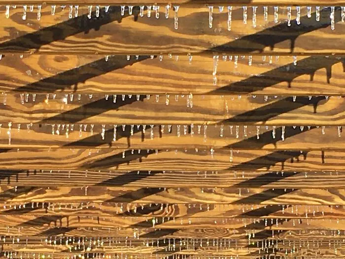 Icy Beams Of Wood