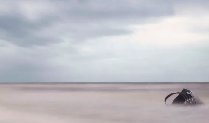 Mary's Shell On Cleveleys Beach Long Exposure