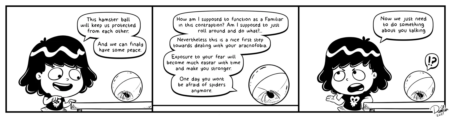 I Started A Comic About A Little Girl That Is Training To Be A Necromancer