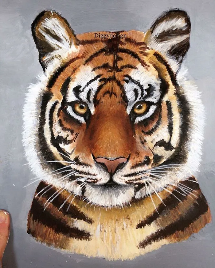 My Daughter Creates Hyper-Realistic Animal Portraits (30 Pics)