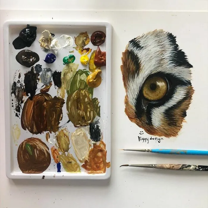 My Daughter Creates Hyper-Realistic Animal Portraits (30 Pics)