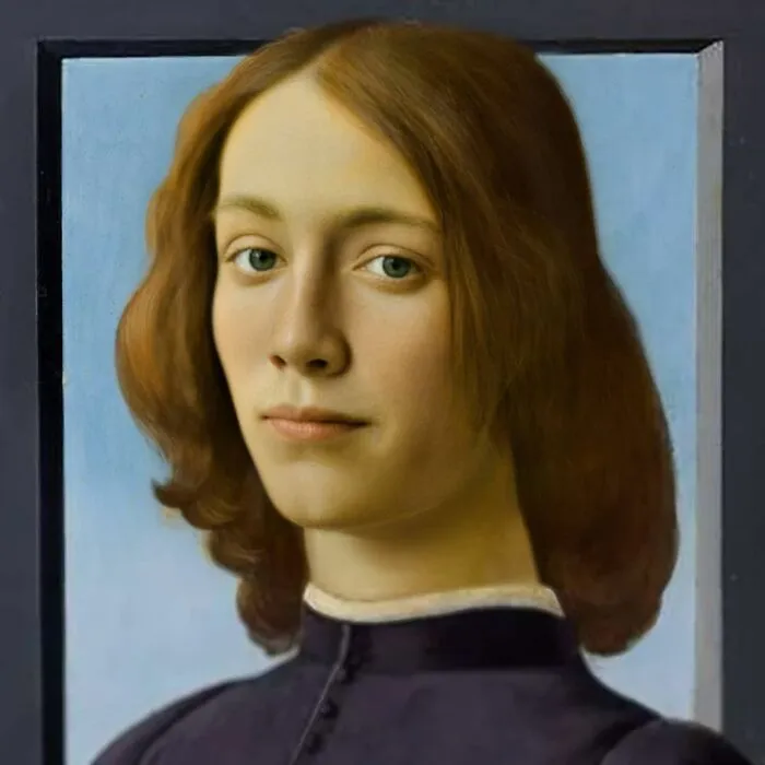 Sandro Botticelli's Portrait Of A Young Man Holding A Roundel
