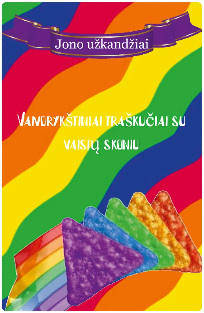 Rainbow Chips With Fruit Flower