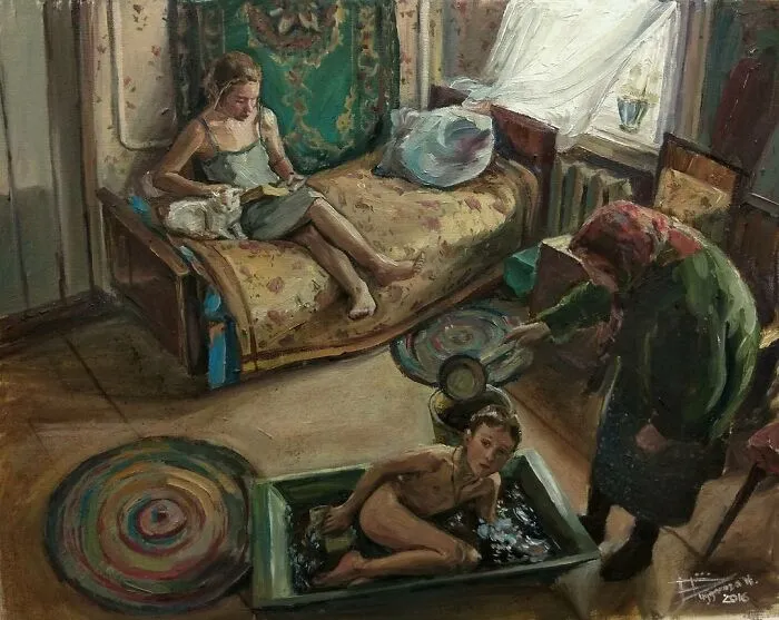 Artist Creates 100 Paintings That You Will Probably Relate To If You Grew Up In Slavic Countries