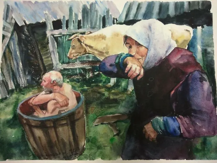 Artist Creates 100 Paintings That You Will Probably Relate To If You Grew Up In Slavic Countries