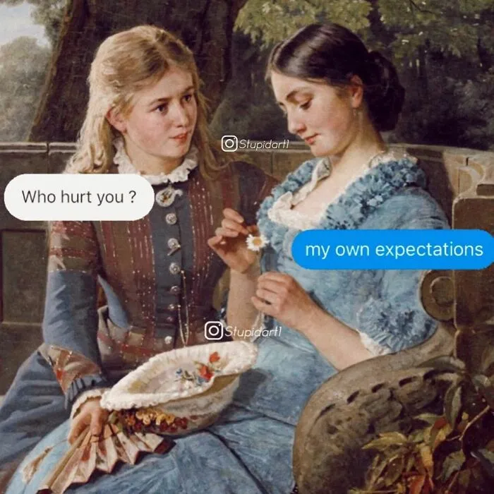 Artist Gives Captions To Paintings, And It’s Somewhat Deep And Funny (30 Pics)