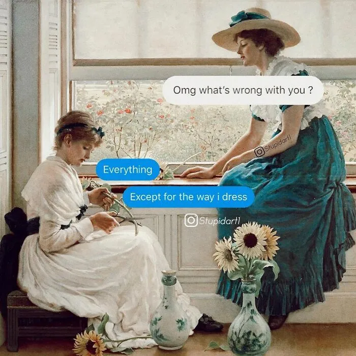 Artist Gives Captions To Paintings, And It’s Somewhat Deep And Funny (30 Pics)
