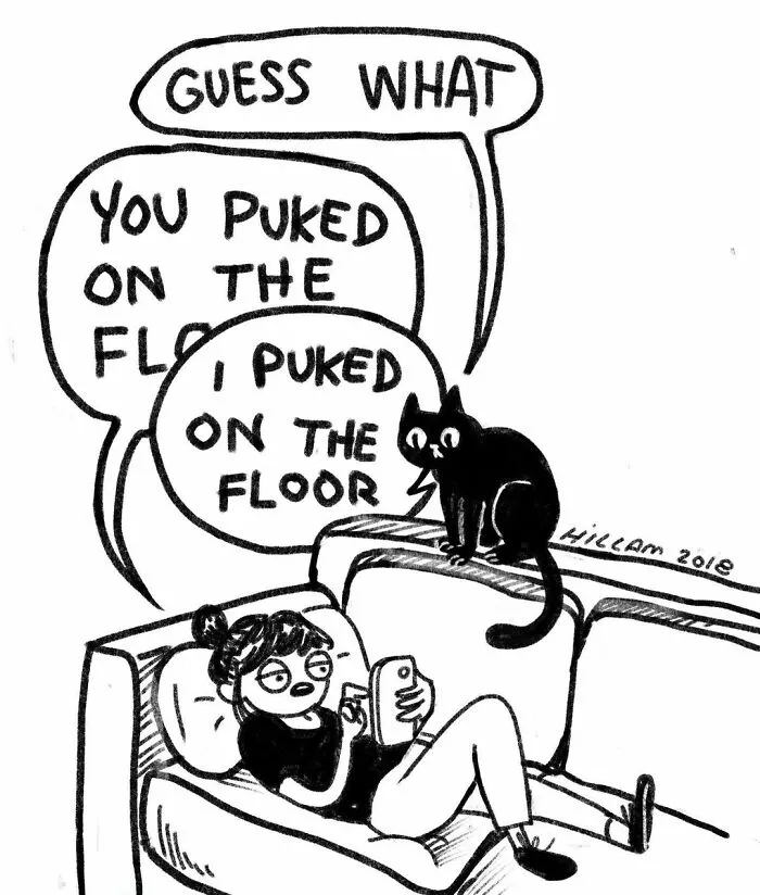Artist Illustrates Daily Struggles And Life With Cats And A Kid In These 30 Comics (New Pics)