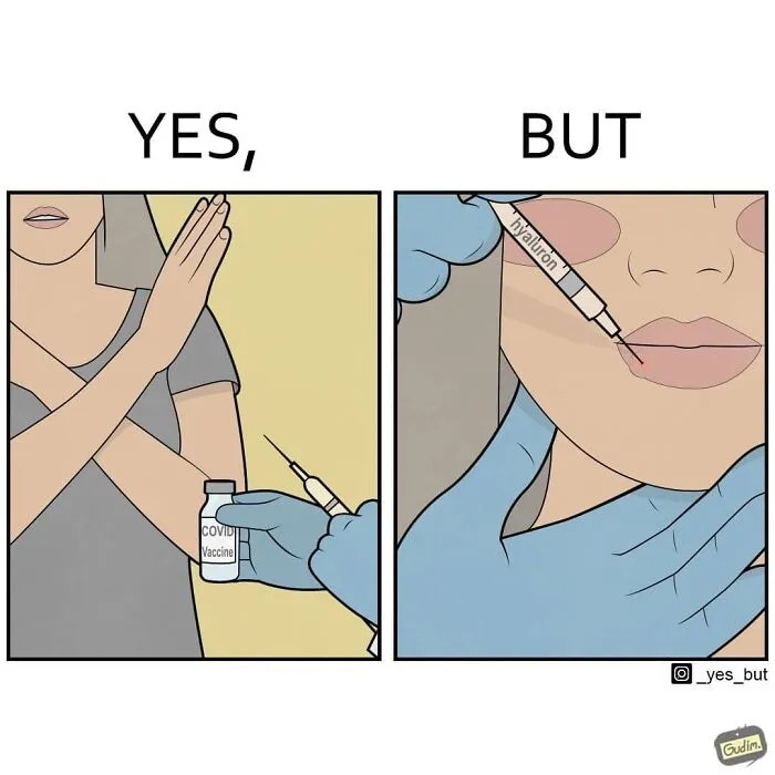 Artist Criticizes Our Society By Showing Two Different Sides Of The Same Story (24 Comics)