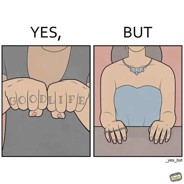 Artist Criticizes Our Society By Showing Two Different Sides Of The Same Story (24 Comics)