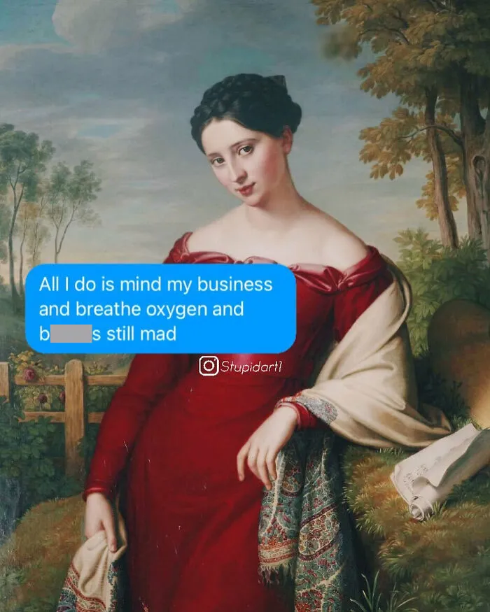 Artist Gives Captions To Paintings, And It’s Somewhat Deep And Funny (30 Pics)