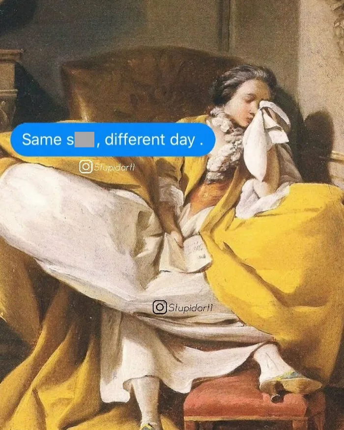 Artist Gives Captions To Paintings, And It’s Somewhat Deep And Funny (30 Pics)