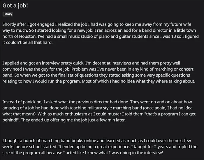 Got A Job!