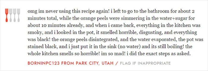 This Recipe Is Awful Because It Burned When I Left It Unattended!
