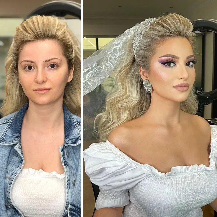 21 mujeres antes y después de ser maquilladas para su boda por Arber Bytyqi (nuevas fotos)